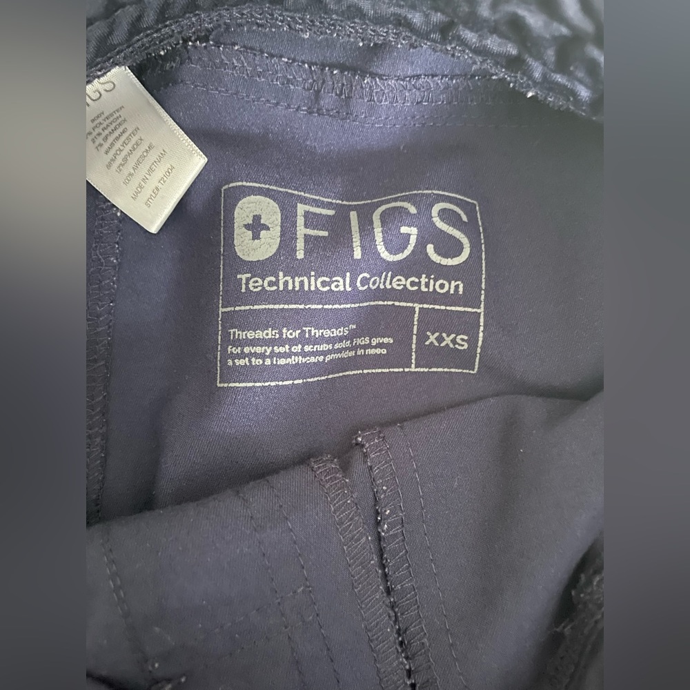 Navy blue fig scrub bottoms